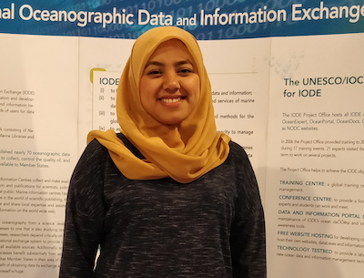 Rae Sita Pratiwi joined the OBIS secretariat to support the development of the OBIS-Indonesia node